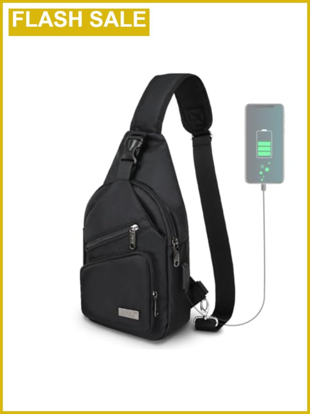 Nylon Crossbody Sling Backpack Unisex Shoulder Daypack for Travel Hiking